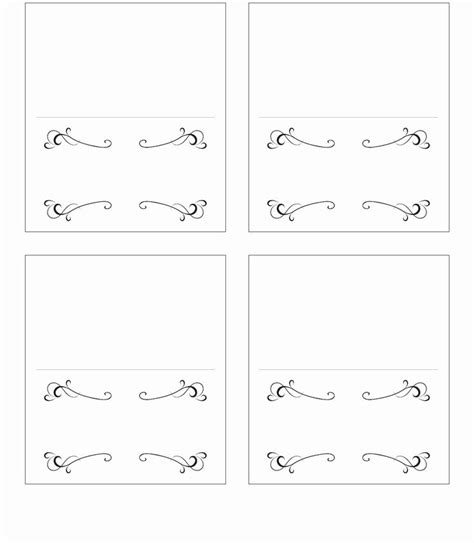 Name Placement Cards Templates
