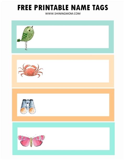 Name Tags Printable Free