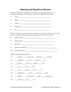 Naming And Equations Review Worksheet Answers Kindle Editon