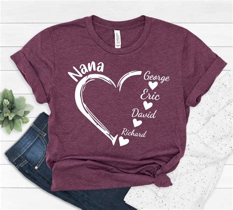 Nana Shirts with Grandkids' Names: A Timeless Way to Show Your Love