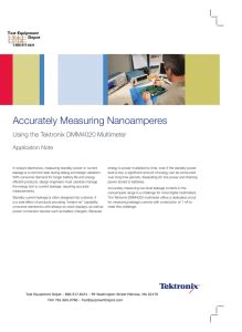 Nanoamperes: Measuring the Imperceptible