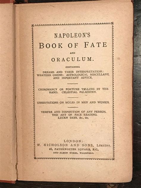 Napoleon s Book of Fate and Oraculum Kindle Editon