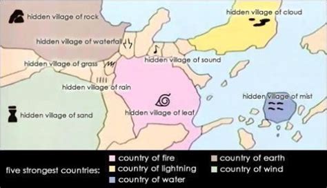 Naruto Map of the World: Discover the Hidden Villages and Clans