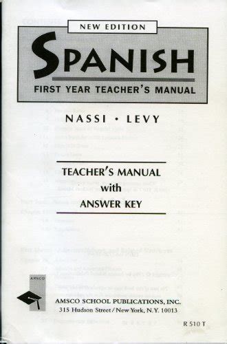 Nassi Levy Spanish First Year Workbook Answers Kindle Editon