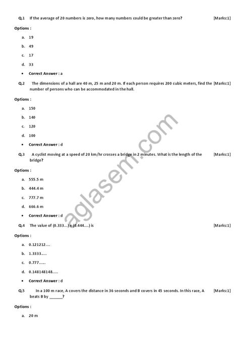 Nata Question Papers With Answers PDF