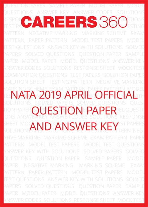 Nata Sample Question Papers With Answers Free Download Reader