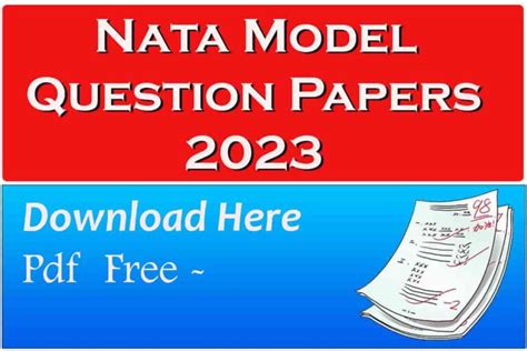 Nata Sample Question Papers With Answers Free Download Reader