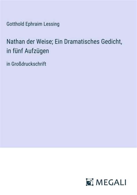 Nathan Der Weise Ein Dramatisches Gedicht Epub