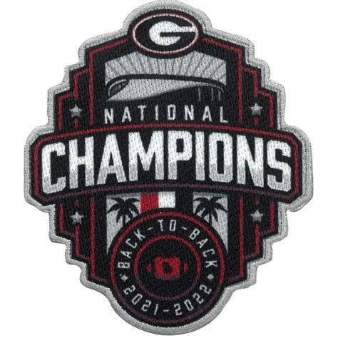 National Championship patches: