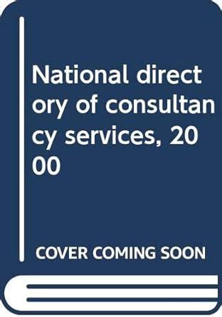 National Directory of Consultancy Services - 2000 Doc