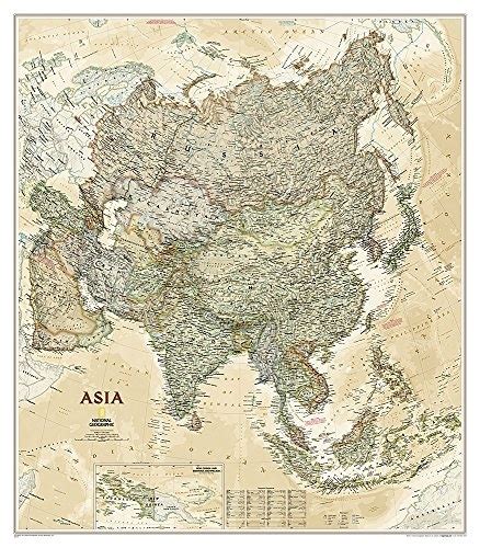 National Geographic Asia Executive Wall Map Laminated 3325 x 38 inches National Geographic Reference Map Kindle Editon