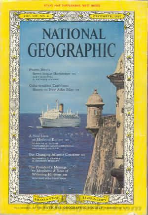 National Geographic Magazines July-December 1962 Vol 122 Doc