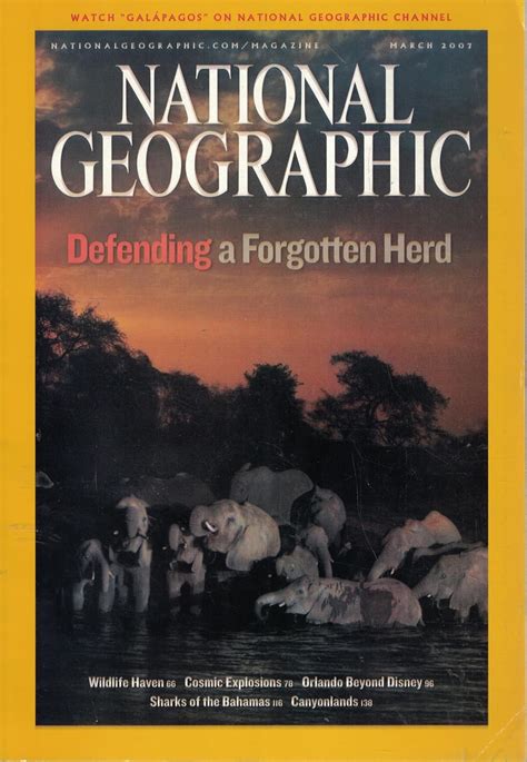 National Geographic March 2007 Defending a Forgotten Herd Reader