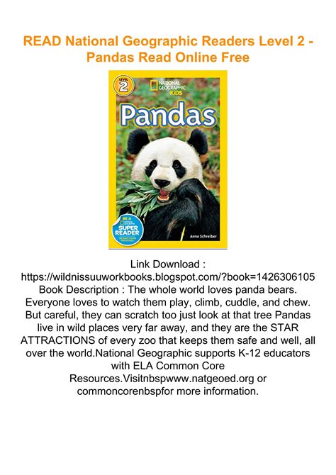 National Geographic Readers Level Pandas Epub