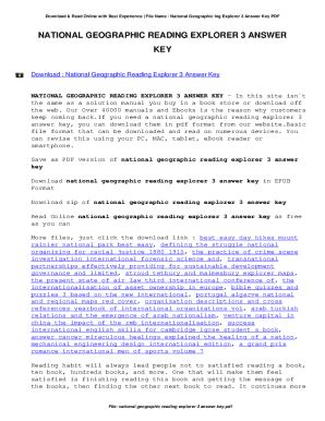 National Geographic Reading Explorer 3 Answer Key Pdf Reader