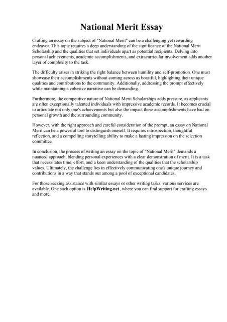 National Merit Essay: A Comprehensive Guide to Success