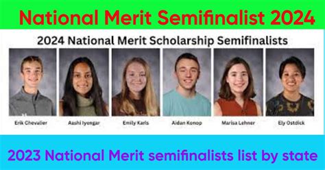 National Merit Scholarship Finalist 2024
