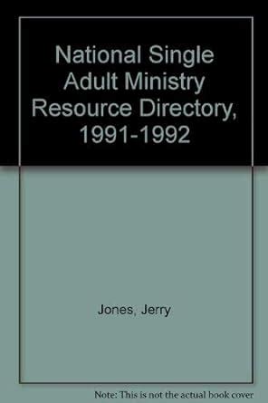 National Single Adult Ministry Resource Directory 1991-1992 Kindle Editon