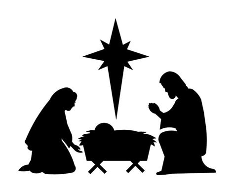 Nativity Silhouette Free Printable