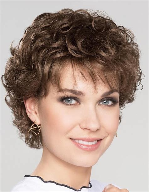 Natural Brown Wavy Short Synthetic Wigs