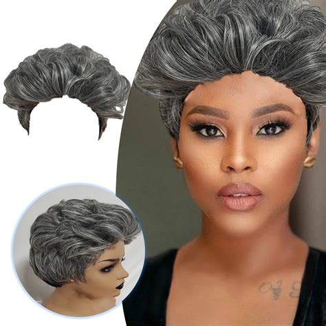 Natural Curly Synthetic Short Grey Wigs: A Style Revolution