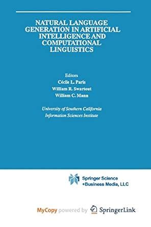 Natural Language Generation in Artificial Intelligence and Computational Linguistics 1st Edition Kindle Editon