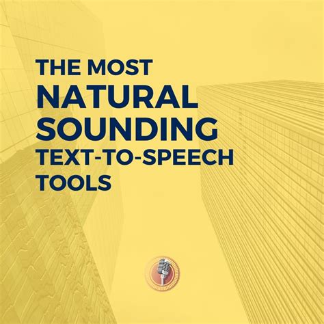 Natural-sounding speech: