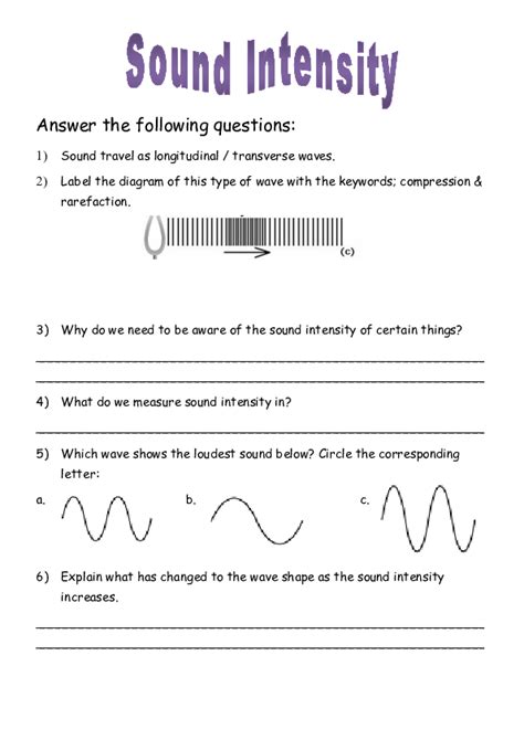 Nature Of Sound Waves Physics Classroom Answers Reader