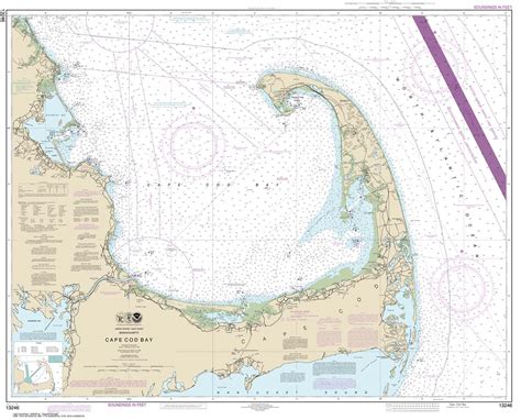 Nautical Chart Cape Cod