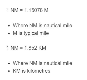 Nautical Mile (NM):