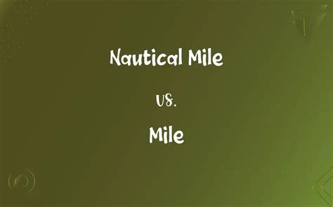 Nautical Mile vs. Regular Mile: Unraveling the Difference