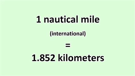 Nautical Miles to Kilometers: Navigating the Conversion