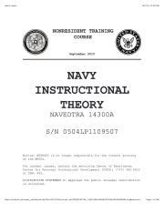 Navedtra 14300 Navy Instructional Theory Answers PDF