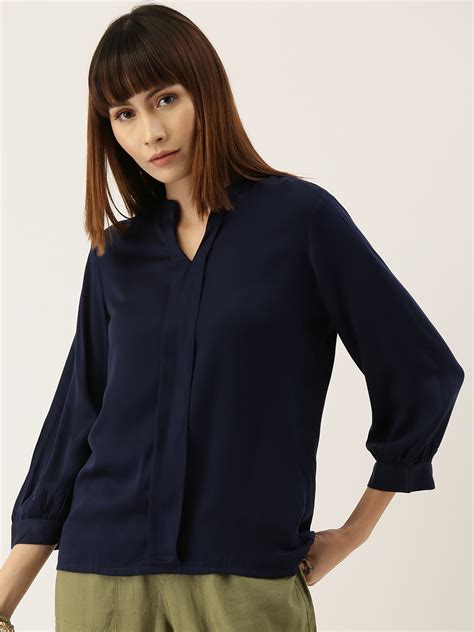 Navigate the Sea of Style: A Comprehensive Guide to Navy Blue Tops for Women