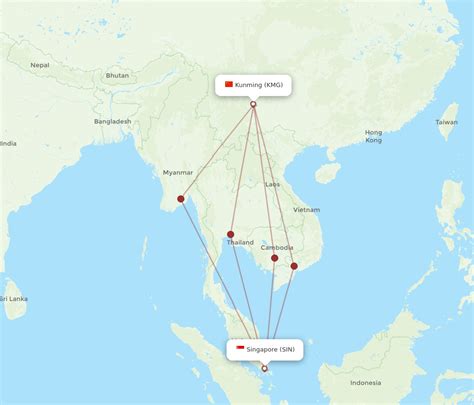 Navigating the Airways from Singapore to Kunming