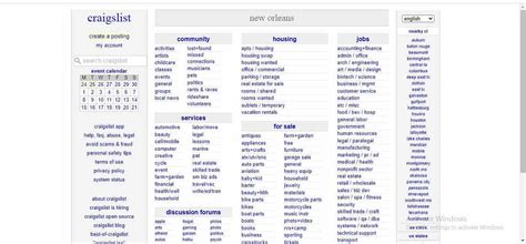 Navigating the Labyrinth of Craigslist New Orleans