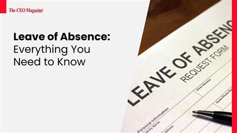 Navigating the Leave of Absence: A Comprehensive Guide for Employers and Employees