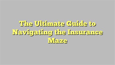 Navigating the Liability Insurance Quote Maze