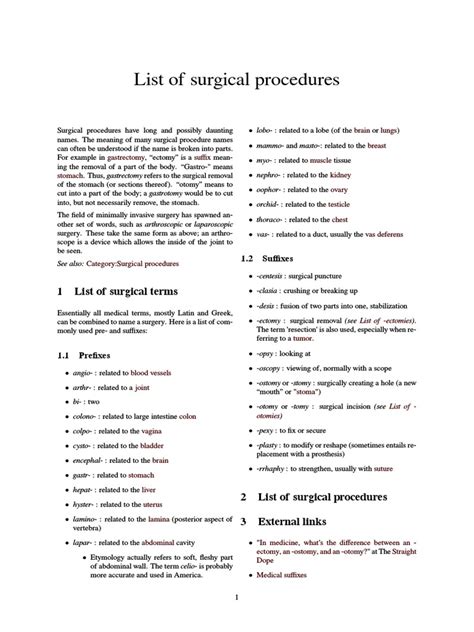 Navigating the MOH Table of Surgical Procedures: A Comprehensive Guide for Medical Professionals