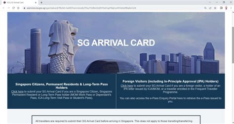 Navigating the Singapore Arrival Card and Electronic Health Declaration