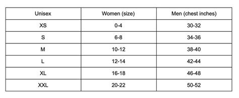 Navigating the Unisex Medium Size Chart: A Comprehensive Guide