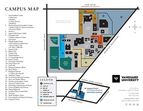 Navigating the Vanguard University Campus Map