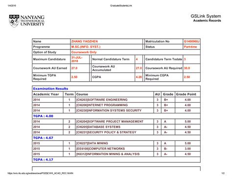 Navigating the intricacies of NTU Academic Transcripts: A Comprehensive Guide