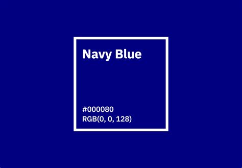 Navy Blue Color