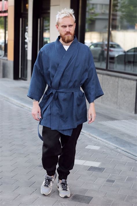 Navy Blue Kimono: