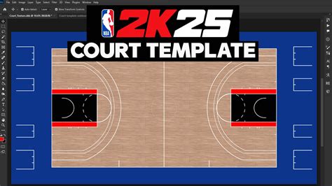 Nba 2k25 Court Template