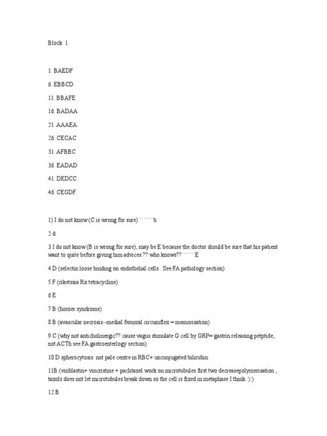 Nbme 12 Section 1 Answers Doc