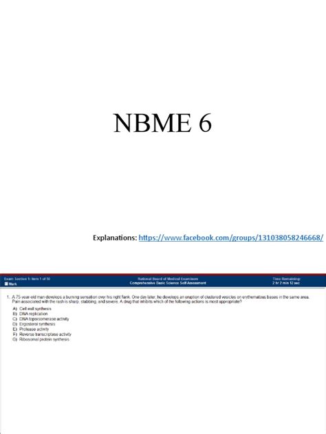 Nbme 6 Answers Doc