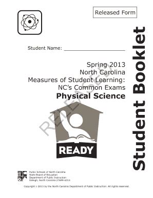 Nc Msl Physical Science Released Test Answers Epub