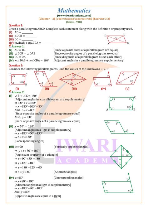 Ncert 8th Maths Solutions PDF